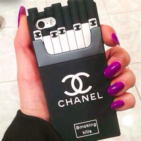 chanel phone sleeve|iphone case chanel smoking kills.